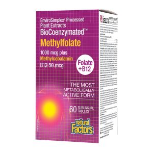 Natural Factors BioCoenzymated Methylfolate 60 Tablets