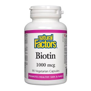 Natural Factors Biotin 1000 mcg 90 Veggie Caps