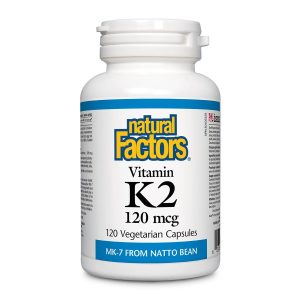 Natural Factors Vitamin K2 120mcg 120 Veggie Caps