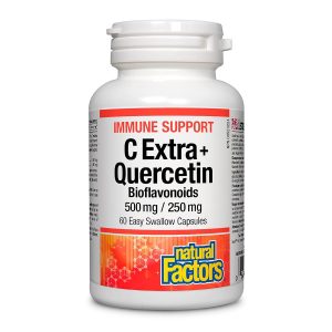 Natural Factors C Extra + Quercetin Bioflavonoids 60 Capsules