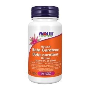 NOW Beta Carotene 25000 IU 90 Softgels