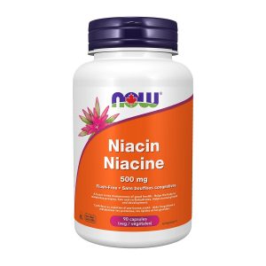 NOW Flush Free Niacin 500 mg 90 Veggie Caps
