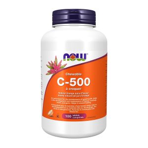 NOW Vitamin C-500 Natural Orange 100 Chewable Lozenges