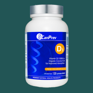 CanPrev Vitamin D3 1000 IU 120 Softgels