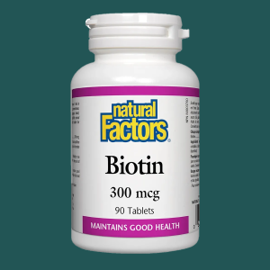 Natural Factors Biotin 300 mcg 90 Tablets