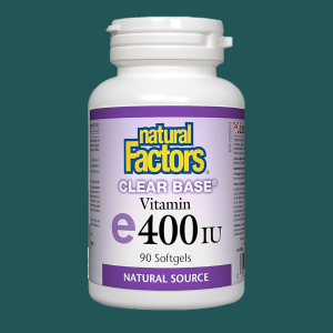 Natural Factors Clear Base Vitamin E 400 IU 90 Softgels