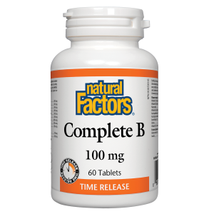 Natural Factors Complete B Time Release 100mg 60 Tablets
