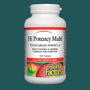 Natural Factors Hi Potency Multi Vegetarian Formula 180 Tablets