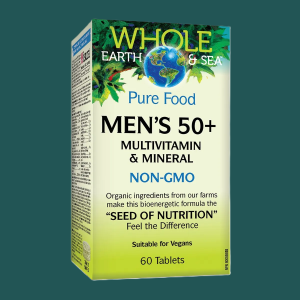 Whole Earth & Sea Multivitamin & Mineral Men's 50+ 60 Tablets