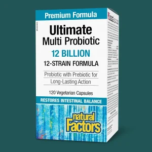 Natural Factors Ultimate Multi Probiotic 12 Billion 120 Veggie Caps