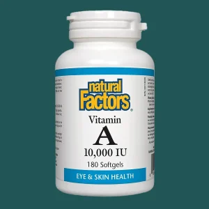 Natural Factors Vitamin A 10,000 IU 180 Softgels