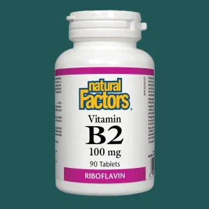 Natural Factors Vitamin B2 Riboflavin 100mg 90 Tablets