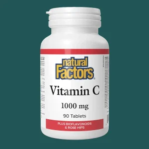Natural Factors Vitamin C 1000mg Plus Bioflavonoids & Rosehips 90 Tablets