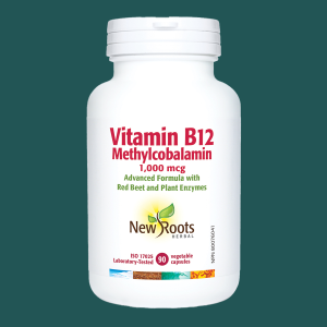 New Roots Vitamin B12 Methylcobalamin 1000mcg 90 Veggie Caps