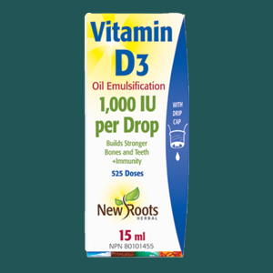 New Roots Vitamin D3 1000 IU 15mL
