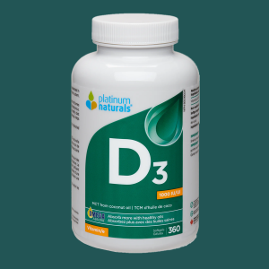Platinum Naturals Vitamin D3 1000IU 360 Softgels