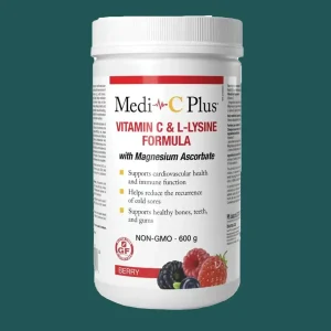 Medi C Plus With Magnesium Ascorbate Berry Powder 600g