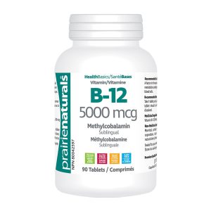Prairie Naturals Vitamin B12 5000mcg 90 Tablets