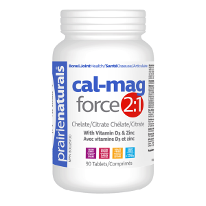 Prairie Naturals Cal-Mag-Force 2:1 400 mg 90 Tablets