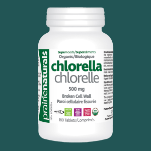 Prairie Naturals Organic Chlorella 500mg 180 Tablets
