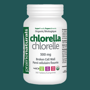 Prairie Naturals Organic Chlorella 500mg 360 Tablets