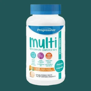 Progressive Multi For Kids Natural Orange 120 Chewable Tablets