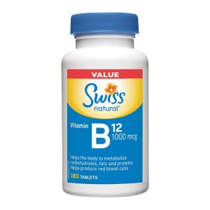 Swiss Vitamin B12 1000mcg 180 Tablets