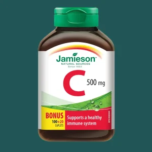 Jamieson Vitamin C 500mg 100+20 Caplets