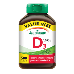 Jamieson Vitamin D3 1000 IU 500 Tablets