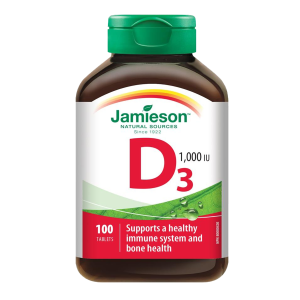 Jamieson Vitamin D3 1000 IU 100 Tablets