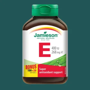 Jamieson Vitamin E 400 IU 268mg 100+20 Softgels