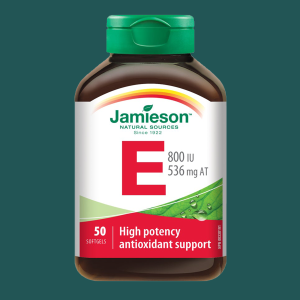 Jamieson Vitamin E 800IU 536mg 50 Softgels