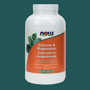 NOW Calcium & Magnesium With Zinc and Vitamin D 240 Softgels