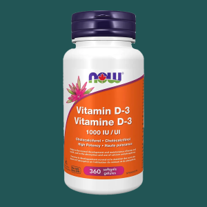 NOW Vitamin D-3 1000 IU 360 Softgels