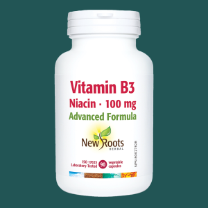 New Roots Vitamin B3 Niacin 100mg 90 Veggie Caps