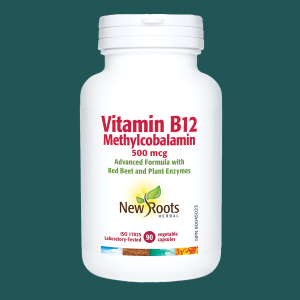 New Roots Vitamin B12 Methylcobalamin 500mcg 90 Veggie Caps