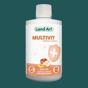 Land Art Multivit Peach & Apple 500mL