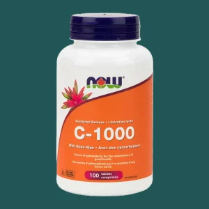 NOW C-1000 With Rose Hips 100 Tablets