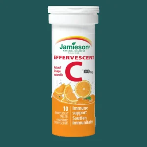 Jamieson Vitamin C 1000mg Effervescent Natural Orange 10 Packs