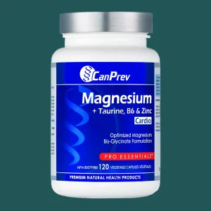 CanPrev Magnesium + Taurine, B6 & Zinc 120 Veggie Caps