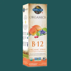 Garden of Life Organics Vitamin B12 Spray Raspberry 58mL