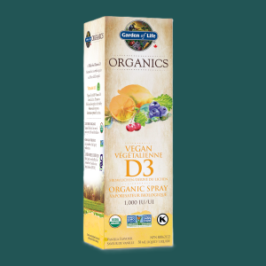 Garden of Life Organics Vitamin D3 Spray Vanilla 58mL