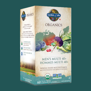 Garden of Life Organics Men's Multi 40+ 60 Tablets