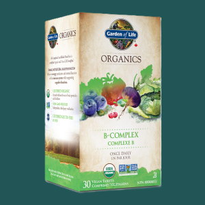 Garden of Life Organics Vitamin B-Complex Once Daily 30 Tablets