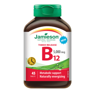 Jamieson Vitamin B12 5000mcg Timed Release 45 Tablets