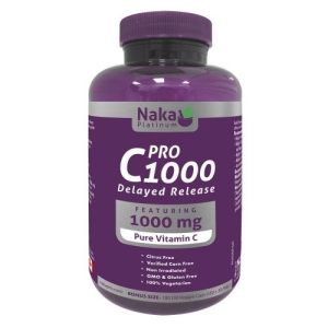 Naka Platinum PRO C1000 Delayed Release 180 Veggie Caps