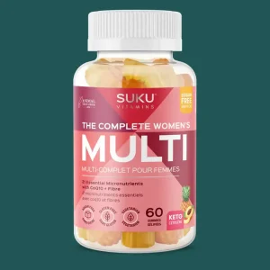 Suku Vitamins The Complete Women's Multi With CoQ10 & Fibre 60 Gummies