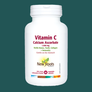 New Roots Vitamin C Calcium Ascorbate 1000mg 60 Veggie Caps
