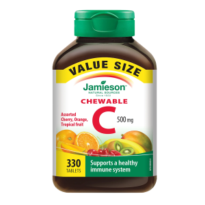 Jamieson Vitamin C 500mg Assorted 330 Chewable Tablets