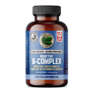 Pure Lab Vitamins Bioactive B Slow Release 60 Veggie Caps
